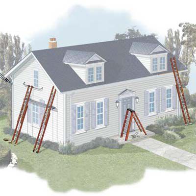 How to Choose Ladder Size for Exterior Paint