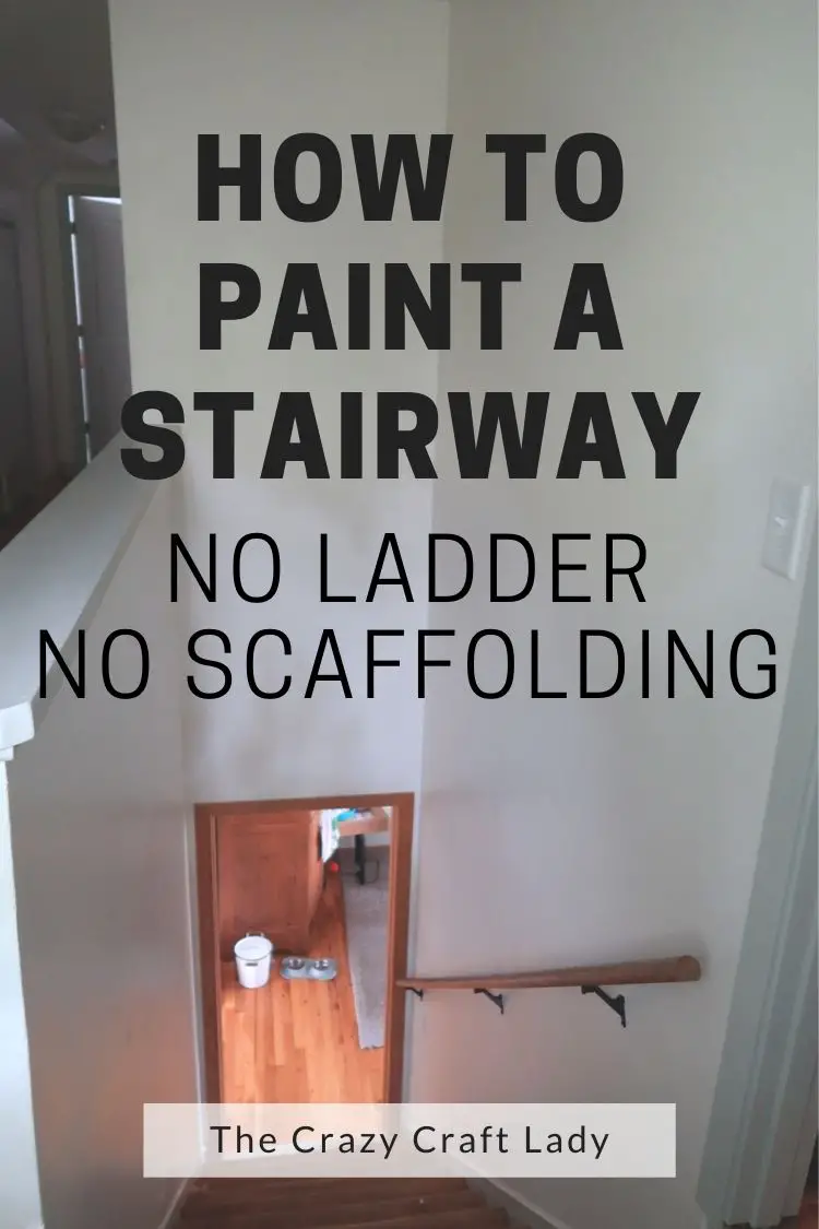 How to Paint above Stairs Without Ladder