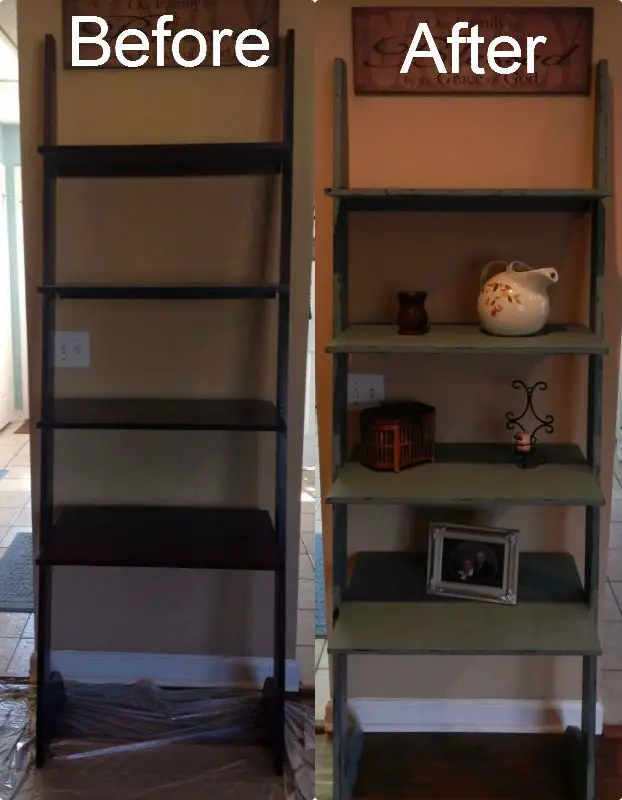 How to Paint a Ladder Shelf